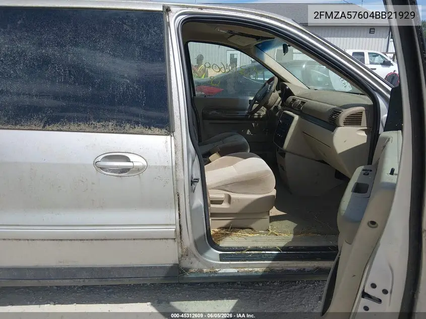 2004 Ford Freestar Ses VIN: 2FMZA57604BB21929 Lot: 45312609