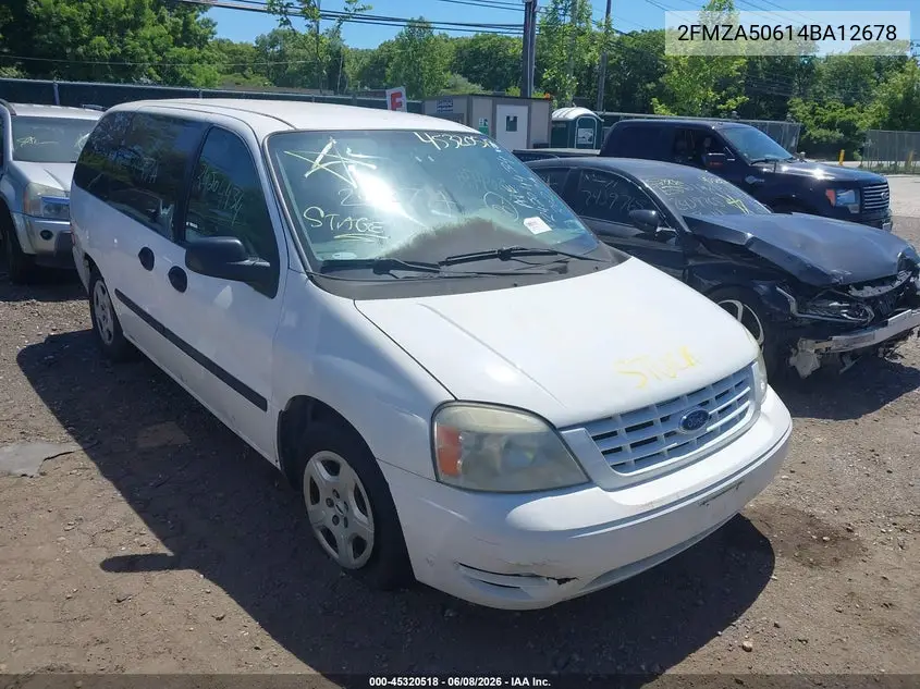 2004 Ford Freestar S VIN: 2FMZA50614BA12678 Lot: 45320518