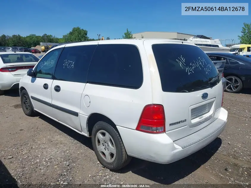 2004 Ford Freestar S VIN: 2FMZA50614BA12678 Lot: 45320518