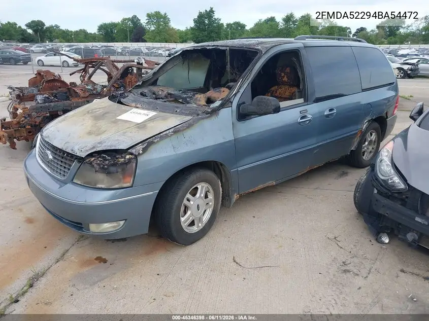 2004 Ford Freestar Sel VIN: 2FMDA52294BA54472 Lot: 45346398