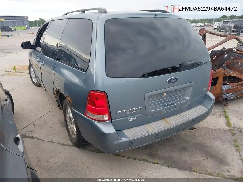 2004 Ford Freestar Sel VIN: 2FMDA52294BA54472 Lot: 45346398