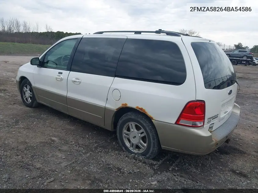 2004 Ford Freestar Limited VIN: 2FMZA58264BA54586 Lot: 45504841
