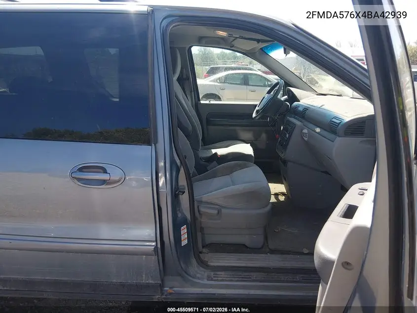 2004 Ford Freestar Ses VIN: 2FMDA576X4BA42939 Lot: 45509571