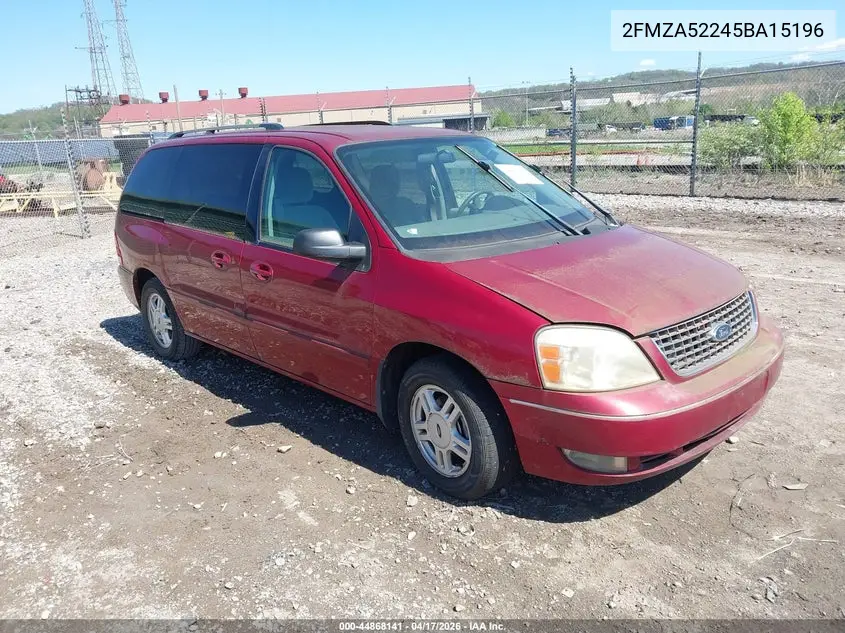 2005 Ford Freestar Sel VIN: 2FMZA52245BA15196 Lot: 44868141