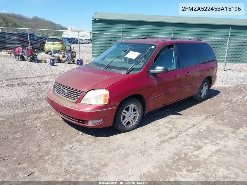 2005 Ford Freestar Sel VIN: 2FMZA52245BA15196 Lot: 44868141