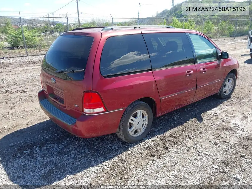 2005 Ford Freestar Sel VIN: 2FMZA52245BA15196 Lot: 44868141