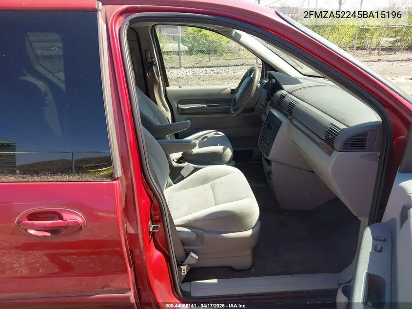2005 Ford Freestar Sel VIN: 2FMZA52245BA15196 Lot: 44868141