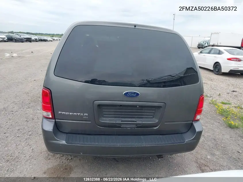 2006 Ford Freestar S VIN: 2FMZA50226BA50372 Lot: 12632388