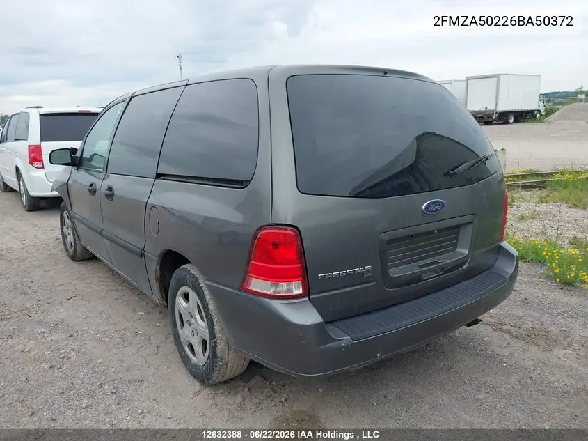 2006 Ford Freestar S VIN: 2FMZA50226BA50372 Lot: 12632388