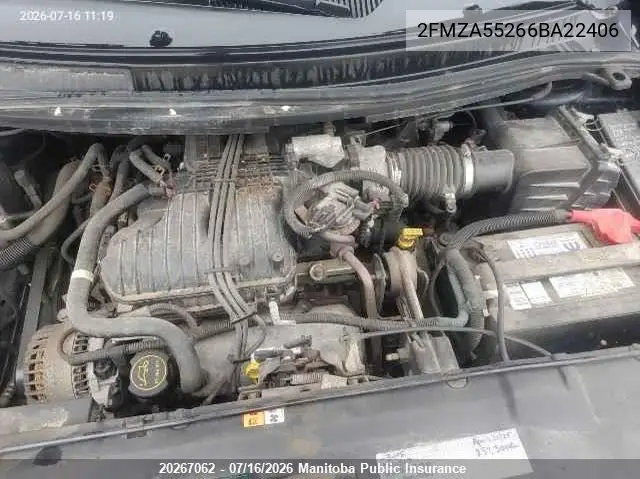 2006 Ford Freestar Se VIN: 2FMZA55266BA22406 Lot: 20267062