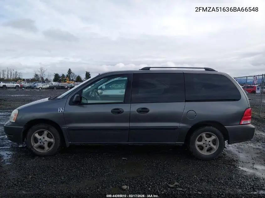 2006 Ford Freestar Se VIN: 2FMZA51636BA66548 Lot: 44395810