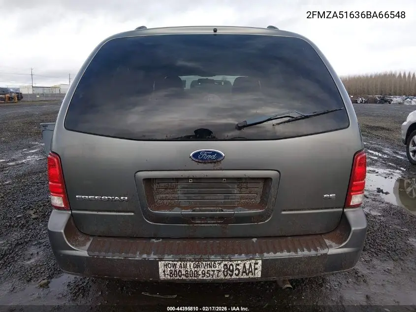 2006 Ford Freestar Se VIN: 2FMZA51636BA66548 Lot: 44395810