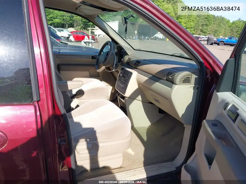 2006 Ford Freestar Se VIN: 2FMZA51636BA38474 Lot: 45220248