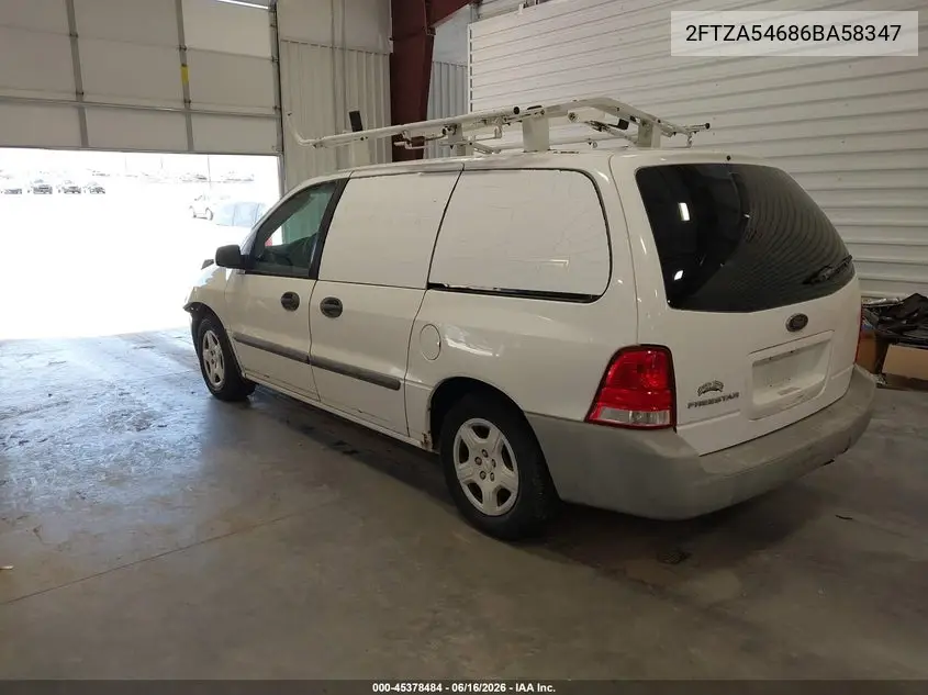 2006 Ford Freestar VIN: 2FTZA54686BA58347 Lot: 45378484