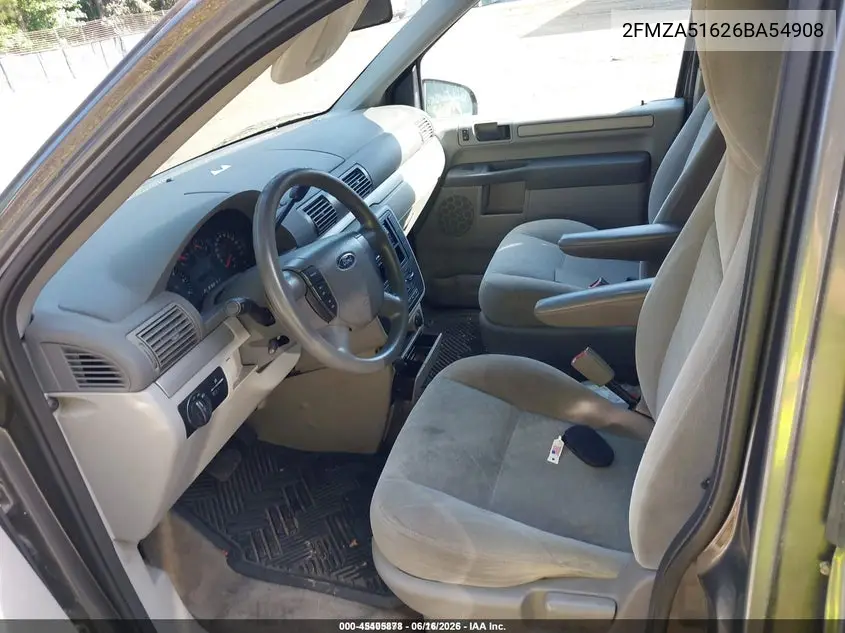 2006 Ford Freestar Se VIN: 2FMZA51626BA54908 Lot: 45405878