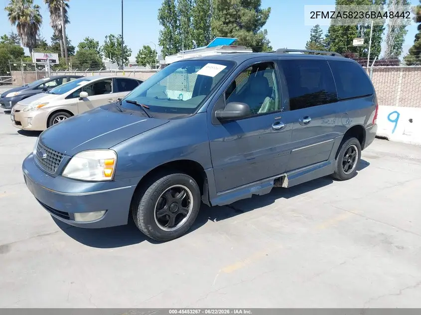 2006 Ford Freestar Limited VIN: 2FMZA58236BA48442 Lot: 45453267