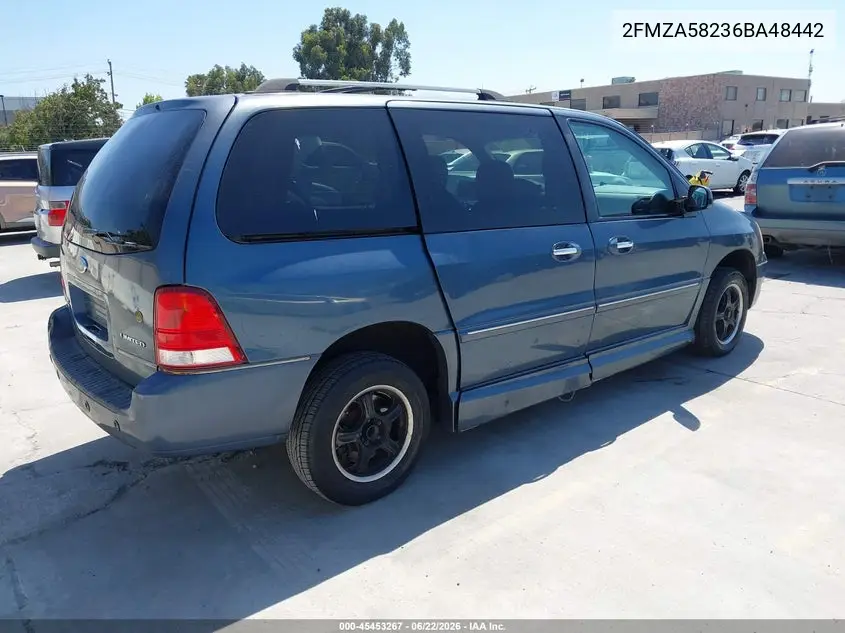 2006 Ford Freestar Limited VIN: 2FMZA58236BA48442 Lot: 45453267