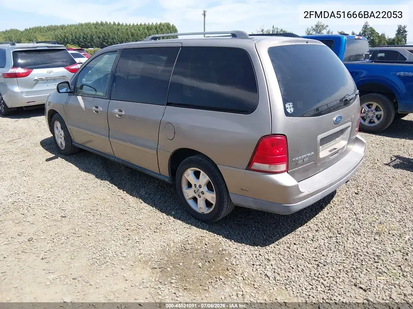 2006 Ford Freestar Se VIN: 2FMDA51666BA22053 Lot: 45521091