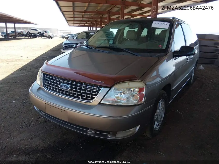 2006 Ford Freestar Sel VIN: 2FMZA52206BA42476 Lot: 45574529