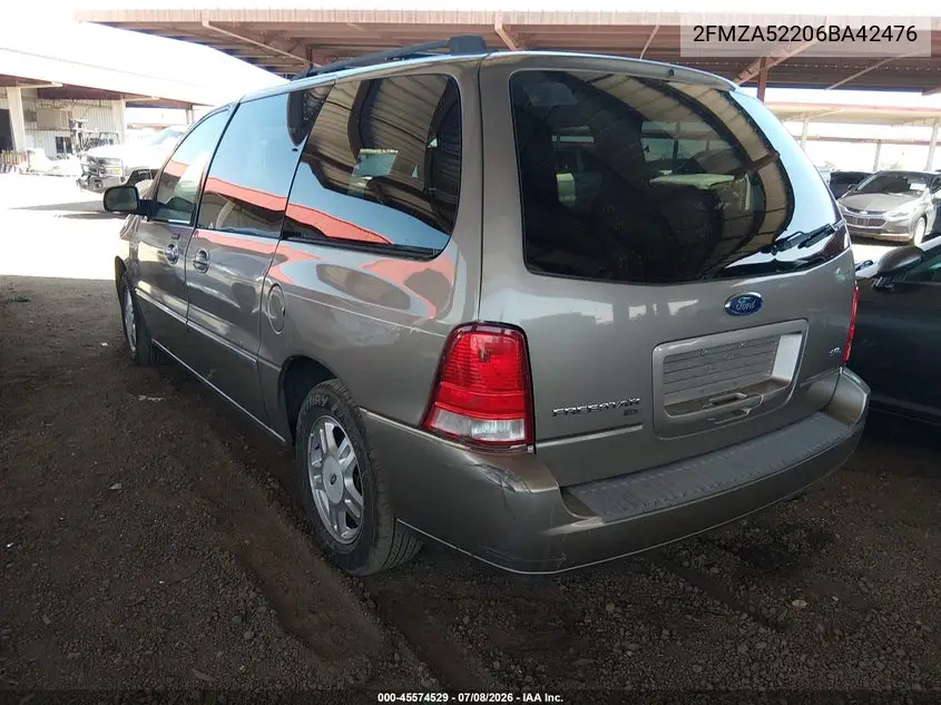 2006 Ford Freestar Sel VIN: 2FMZA52206BA42476 Lot: 45574529