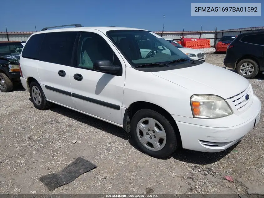 2007 Ford Freestar Se VIN: 2FMZA51697BA01592 Lot: 45445799