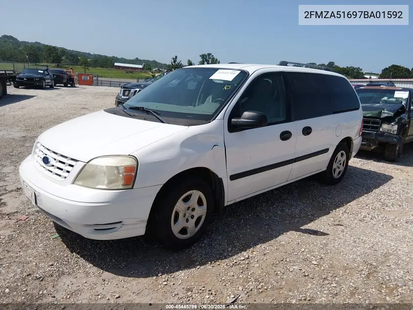 2007 Ford Freestar Se VIN: 2FMZA51697BA01592 Lot: 45445799
