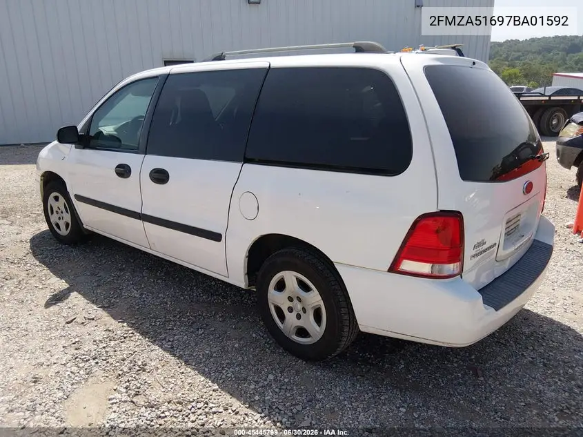 2007 Ford Freestar Se VIN: 2FMZA51697BA01592 Lot: 45445799