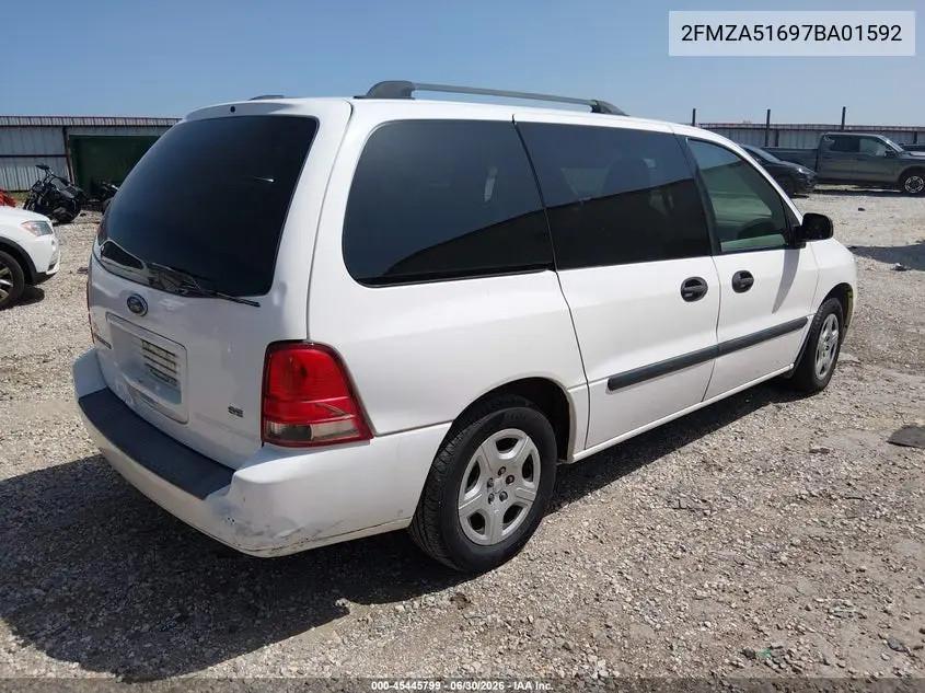 2007 Ford Freestar Se VIN: 2FMZA51697BA01592 Lot: 45445799