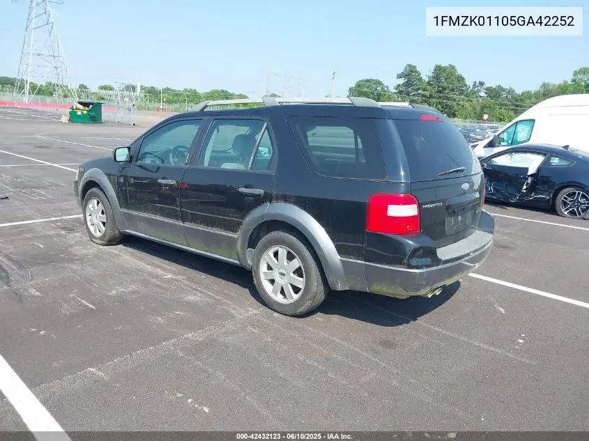 2005 Ford Freestyle Se VIN: 1FMZK01105GA42252 Lot: 42432123
