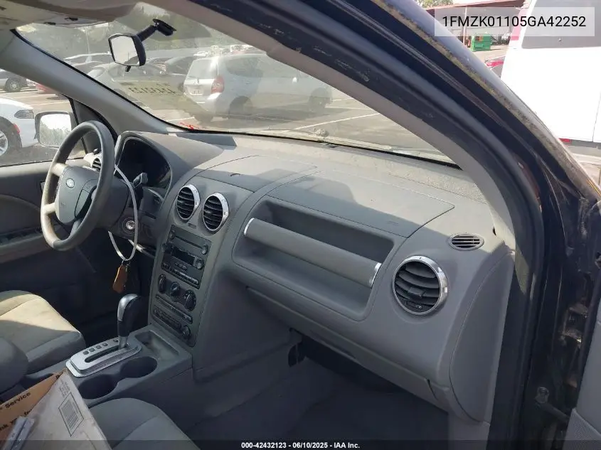 2005 Ford Freestyle Se VIN: 1FMZK01105GA42252 Lot: 42432123