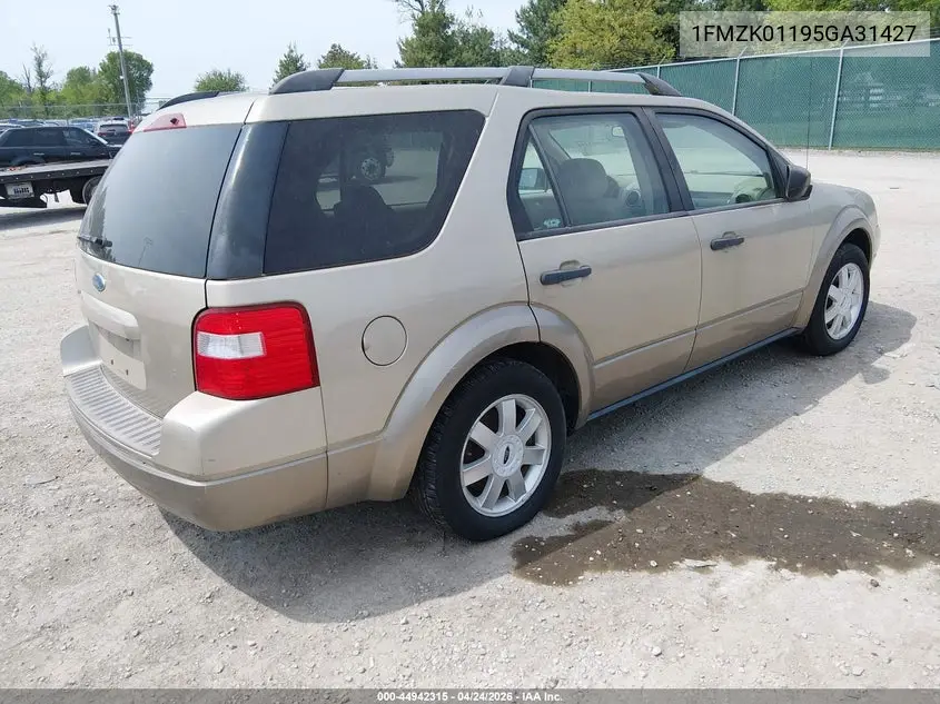 2005 Ford Freestyle Se VIN: 1FMZK01195GA31427 Lot: 44942315