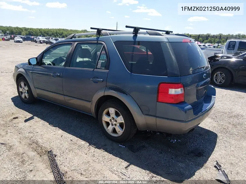 2005 Ford Freestyle Sel VIN: 1FMZK02125GA40999 Lot: 45281004