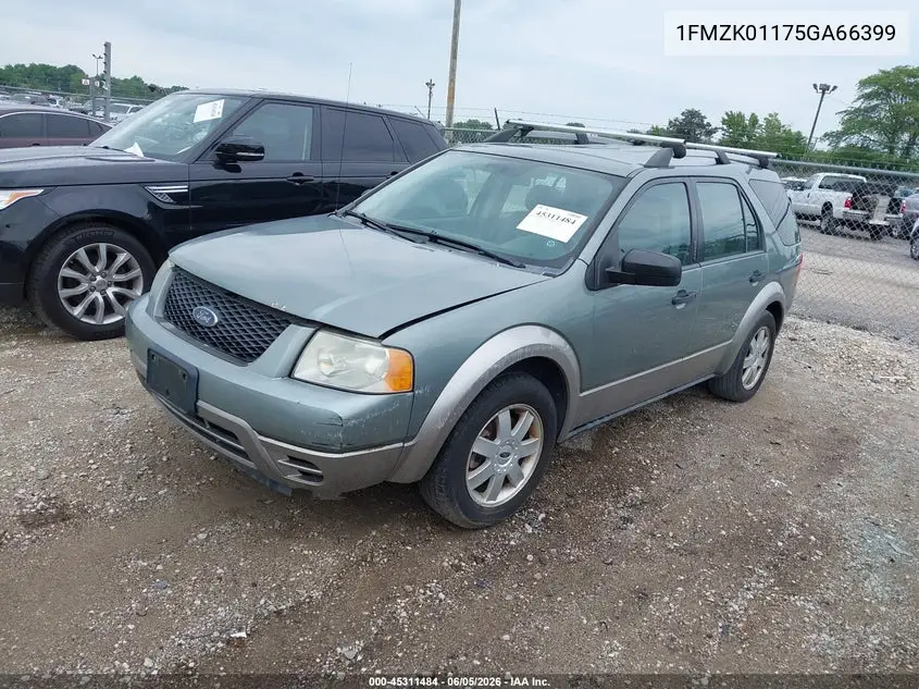 2005 Ford Freestyle Se VIN: 1FMZK01175GA66399 Lot: 45311484