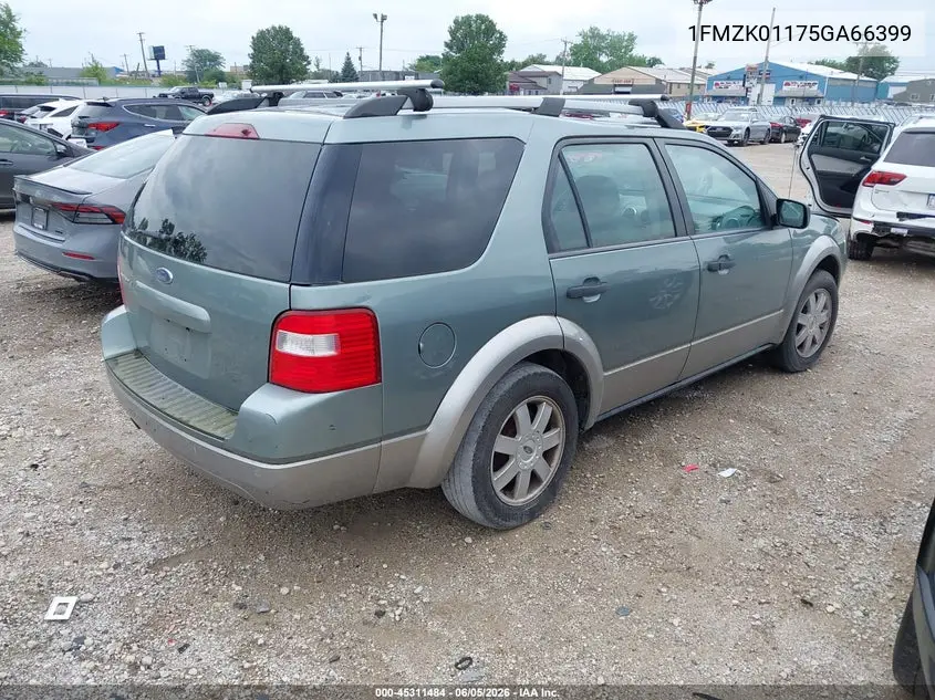 2005 Ford Freestyle Se VIN: 1FMZK01175GA66399 Lot: 45311484