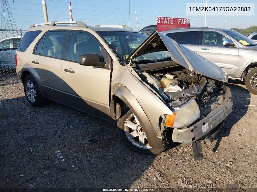 2005 Ford Freestyle Se VIN: 1FMZK04175GA22883 Lot: 45429691