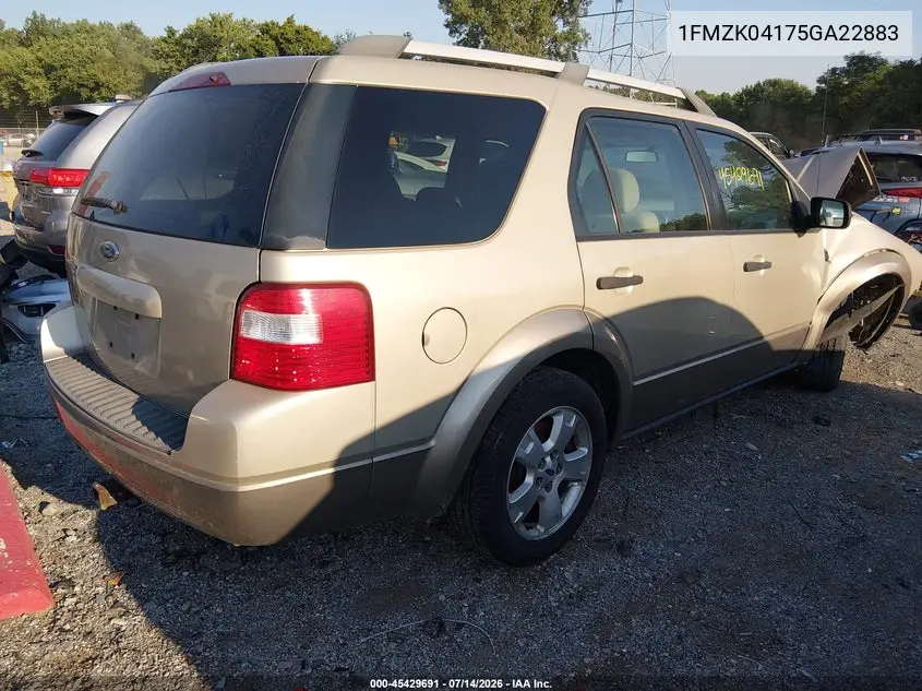2005 Ford Freestyle Se VIN: 1FMZK04175GA22883 Lot: 45429691