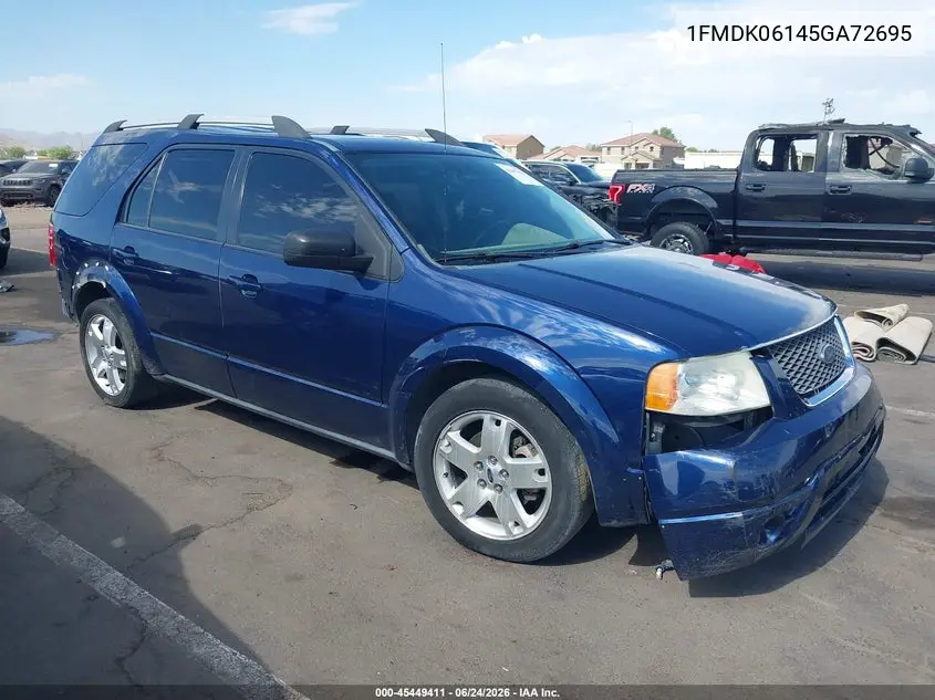 2005 Ford Freestyle Limited VIN: 1FMDK06145GA72695 Lot: 45449411