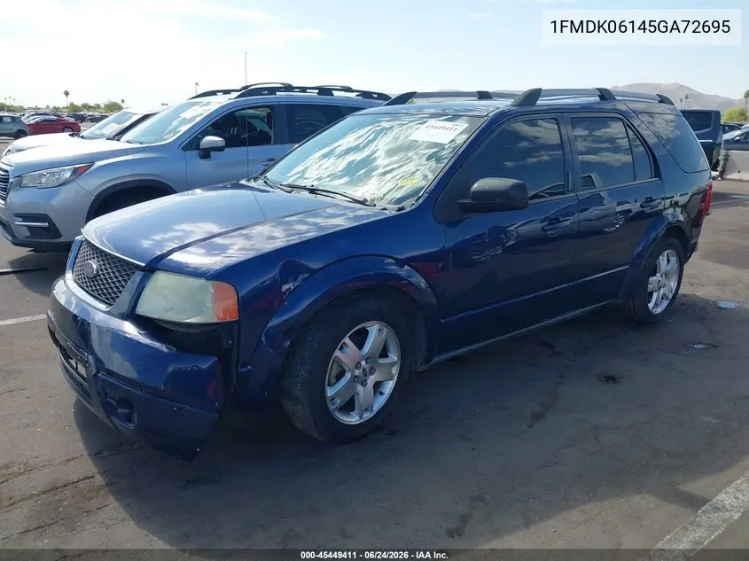 2005 Ford Freestyle Limited VIN: 1FMDK06145GA72695 Lot: 45449411