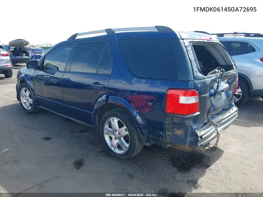 2005 Ford Freestyle Limited VIN: 1FMDK06145GA72695 Lot: 45449411