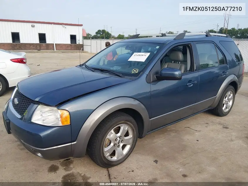 2005 Ford Freestyle Sel VIN: 1FMZK05125GA77210 Lot: 45480851