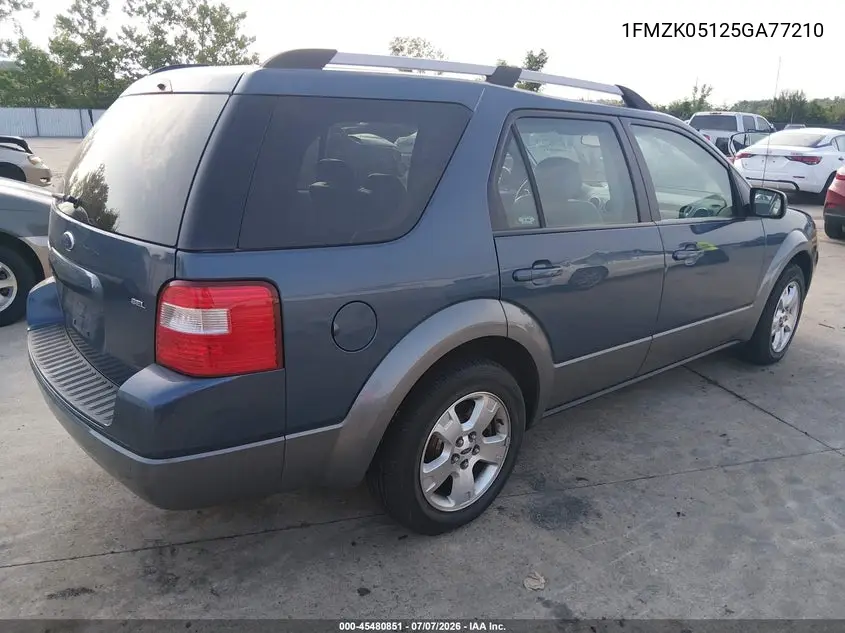 2005 Ford Freestyle Sel VIN: 1FMZK05125GA77210 Lot: 45480851