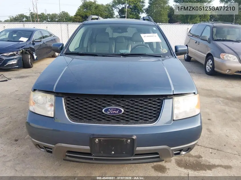 2005 Ford Freestyle Sel VIN: 1FMZK05125GA77210 Lot: 45480851