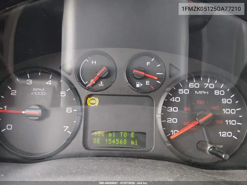 2005 Ford Freestyle Sel VIN: 1FMZK05125GA77210 Lot: 45480851