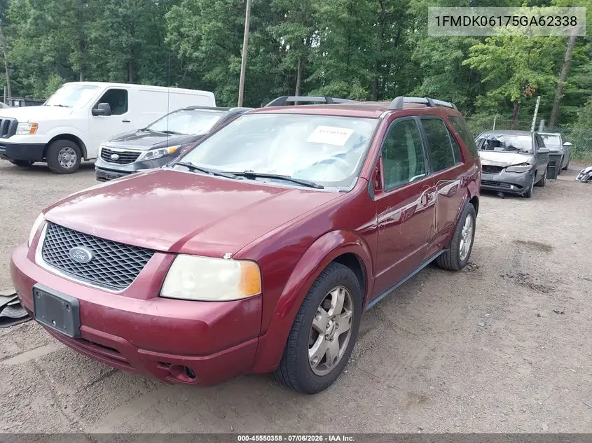 2005 Ford Freestyle Limited VIN: 1FMDK06175GA62338 Lot: 45550358
