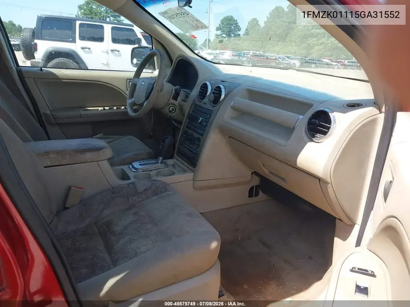 2005 Ford Freestyle Se VIN: 1FMZK01115GA31552 Lot: 45575749