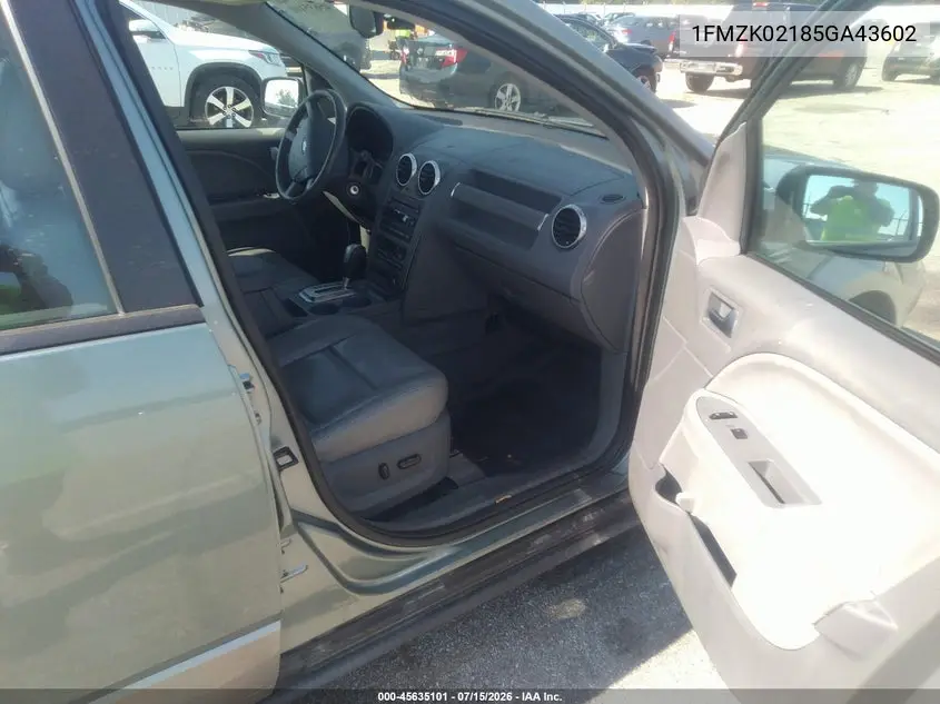 2005 Ford Freestyle Sel VIN: 1FMZK02185GA43602 Lot: 45635101
