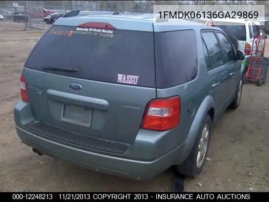 2006 Ford Freestyle Limited VIN: 1FMDK06136GA29869 Lot: 12248213
