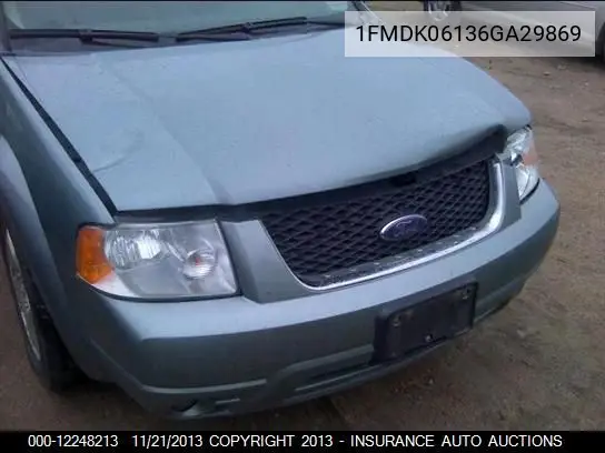 2006 Ford Freestyle Limited VIN: 1FMDK06136GA29869 Lot: 12248213
