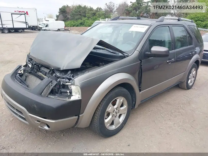 2006 Ford Freestyle Sel VIN: 1FMZK02146GA34493 Lot: 44834107