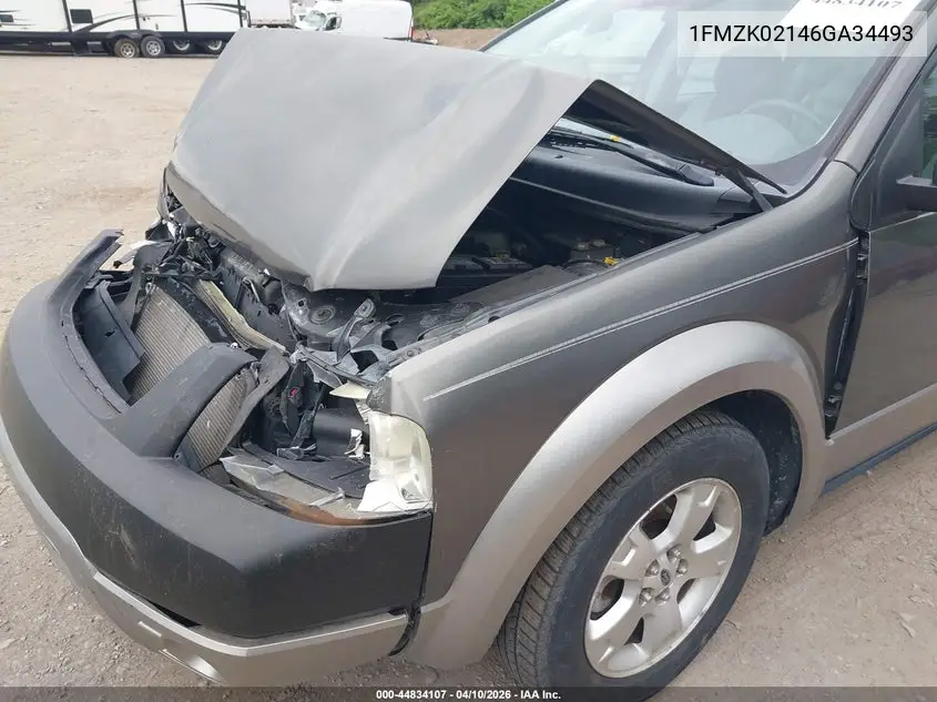 2006 Ford Freestyle Sel VIN: 1FMZK02146GA34493 Lot: 44834107